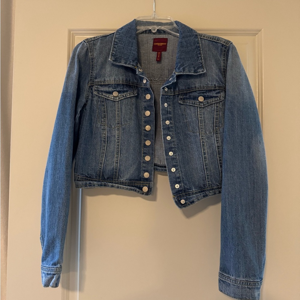 Highway Jeans Blue Cropped Denim Jacket